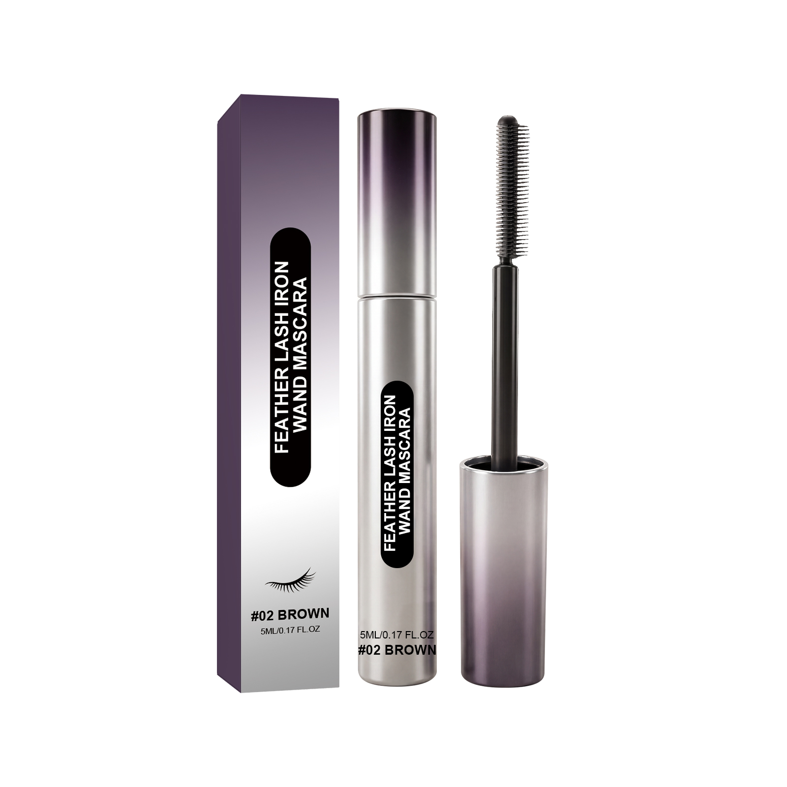 Brown Mascara Smooth Curling Natural Setting Longwearing Vibrant Beginner Friendly WideEye Makeup Multiuse
