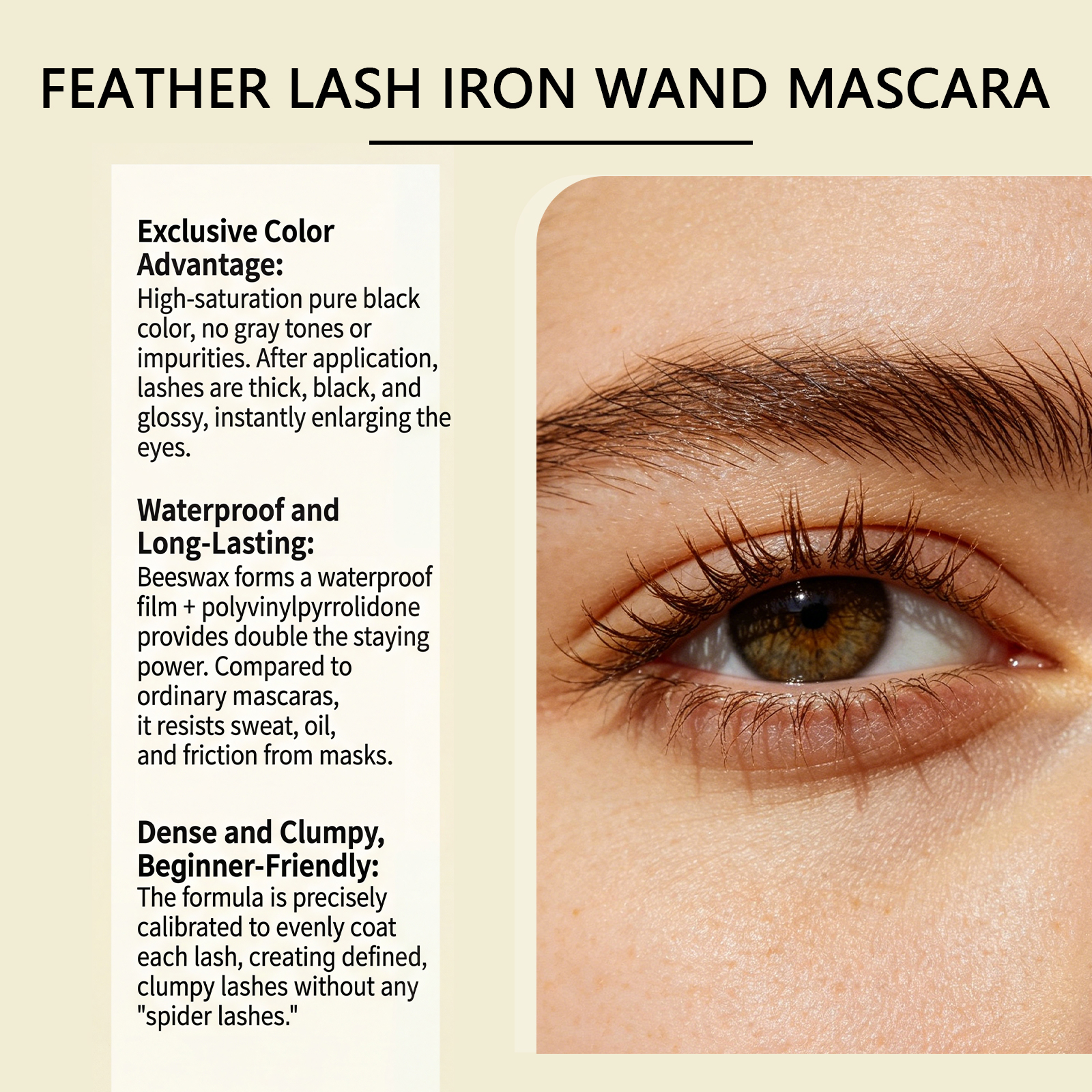 Brown Mascara Smooth Curling Natural Setting Longwearing Vibrant Beginner Friendly WideEye Makeup Multiuse