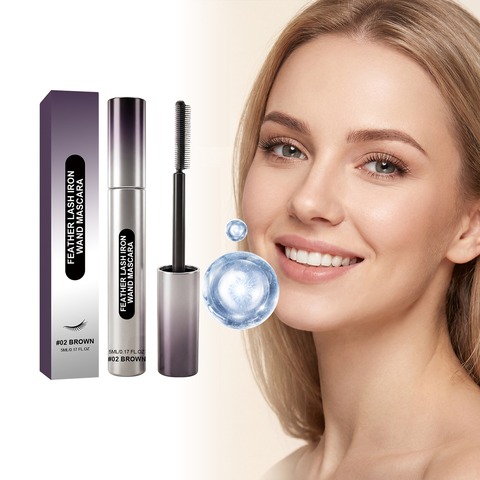 Brown Mascara Smooth Curling Natural Setting Longwearing Vibrant Beginner Friendly WideEye Makeup Multiuse