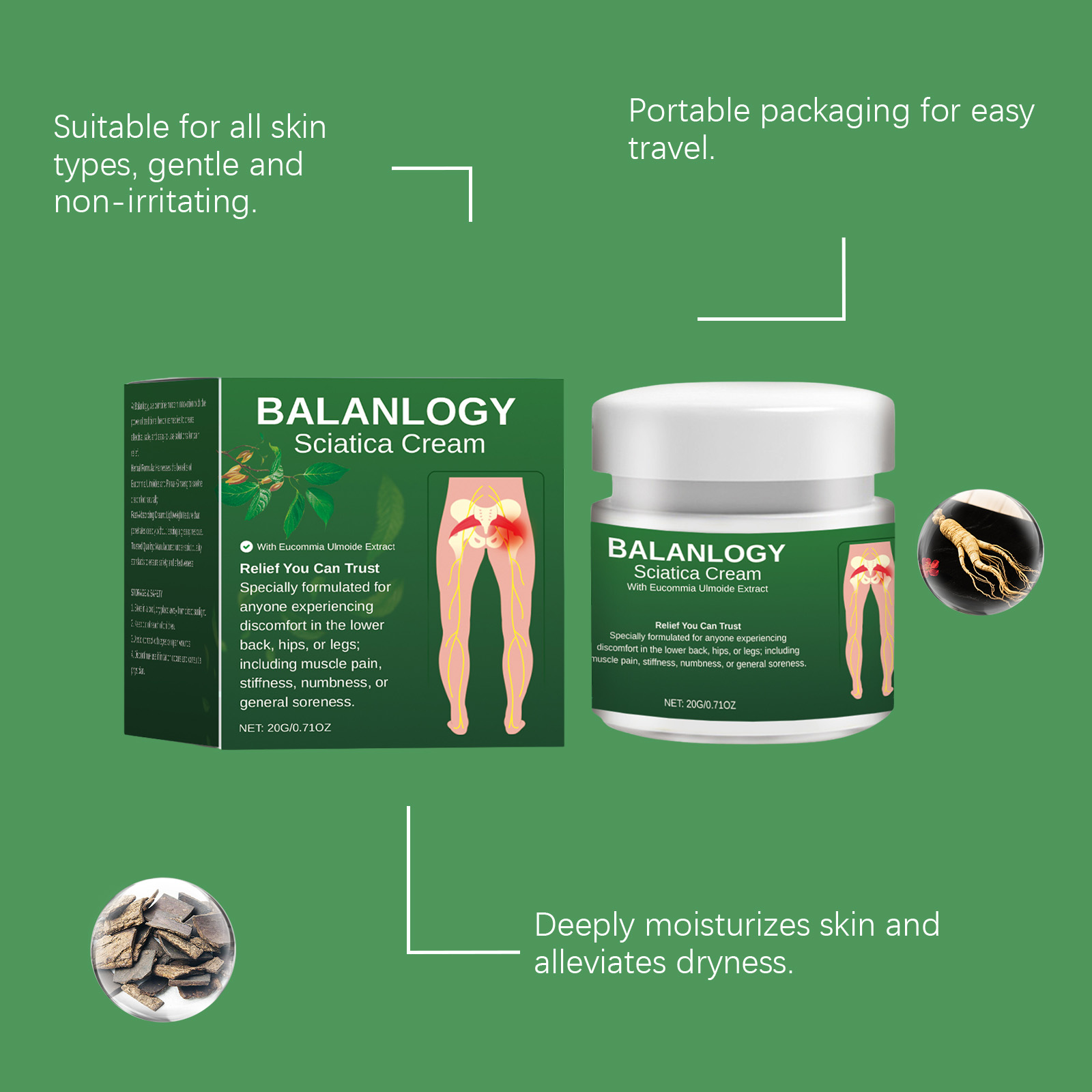 Gentle Formula Nourish Soothe Repair Hip Skin Daily Care Massage Ointment Deep Soft Moisture