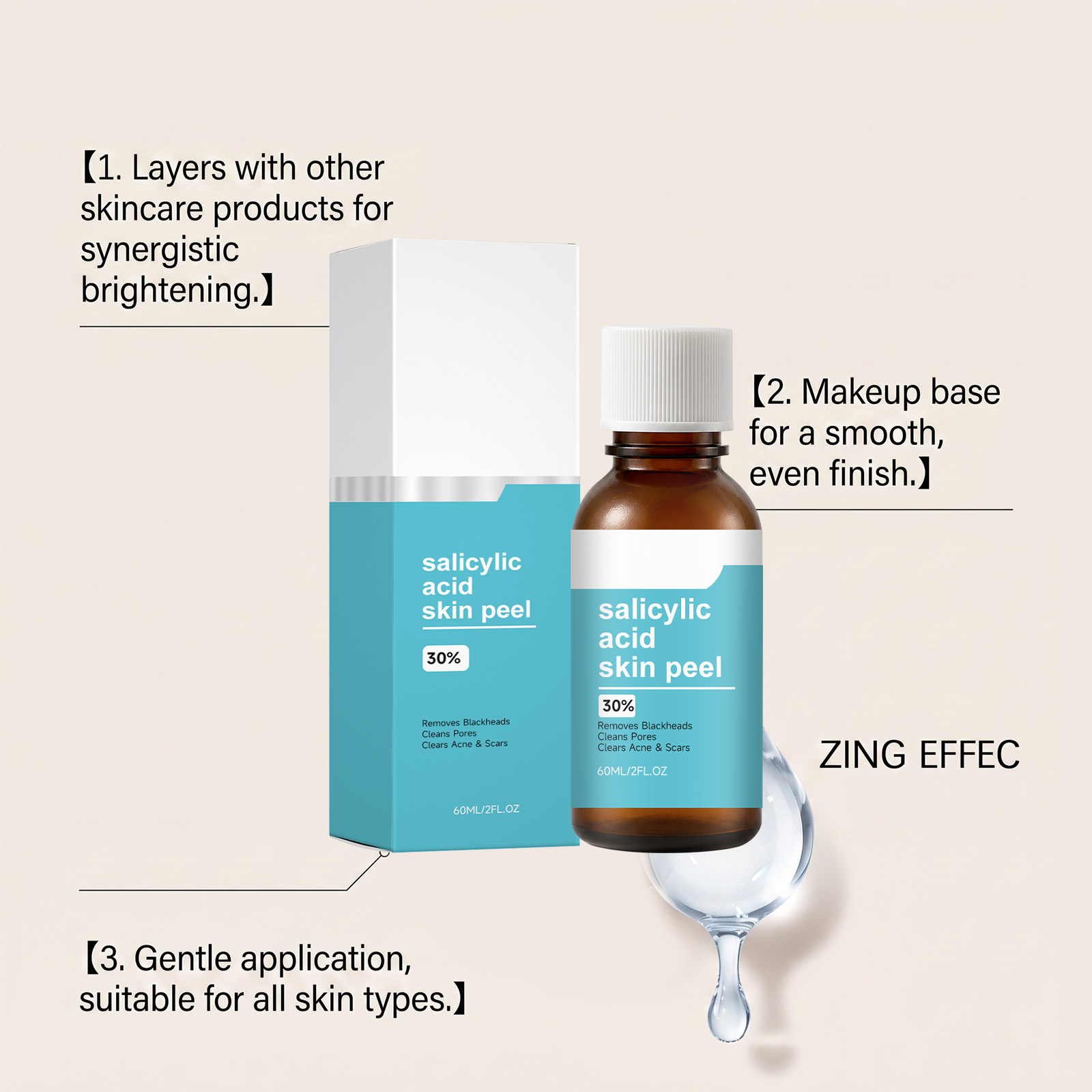 Pore Cleansing Essence Moisturizing Hydrated Delicate Smooth Bright Daily Facial Skin Care Liquid