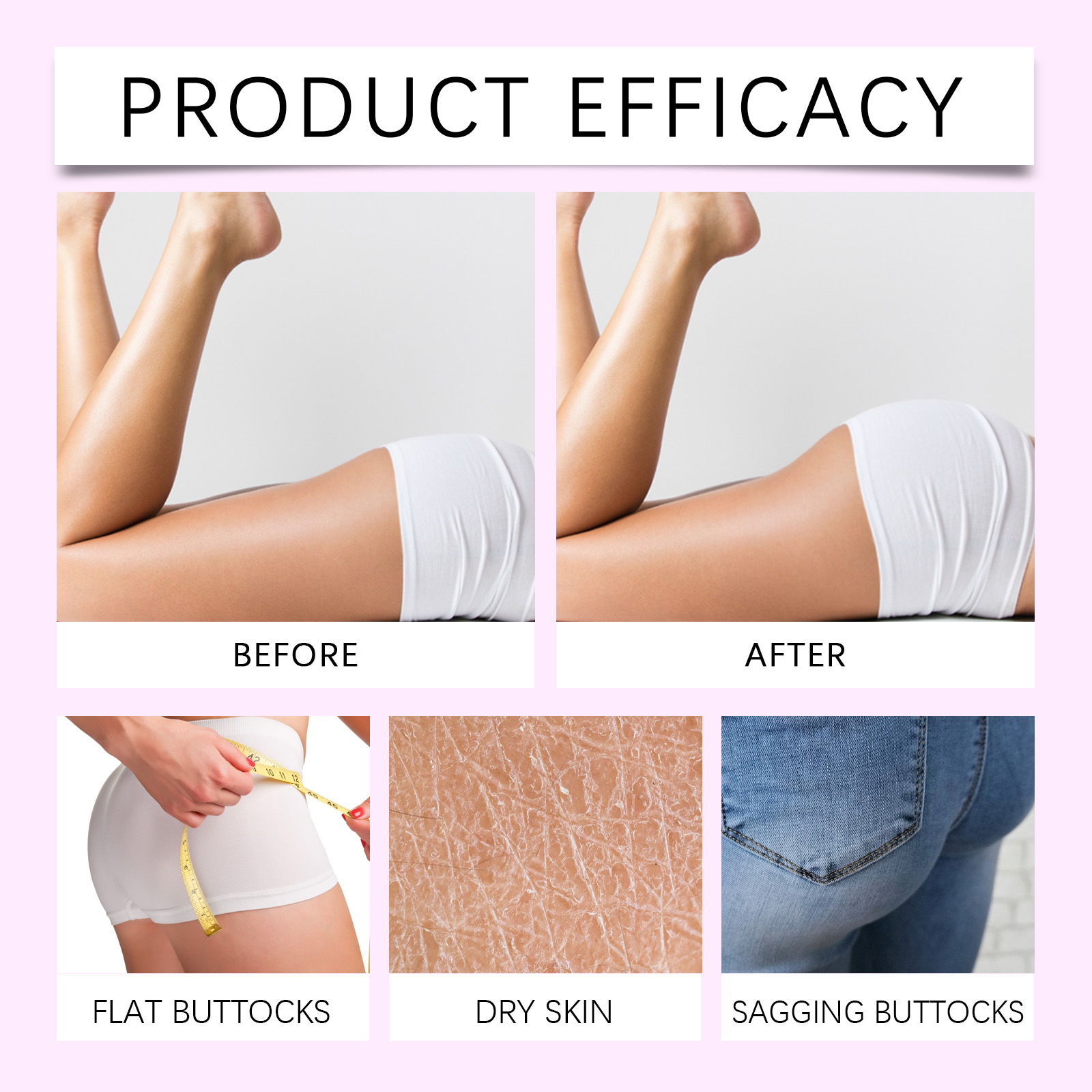 Buttocks Care Oil Moisturizing Lifting Elastic Mild Care Nourishing Massage Plump Soft Skin
