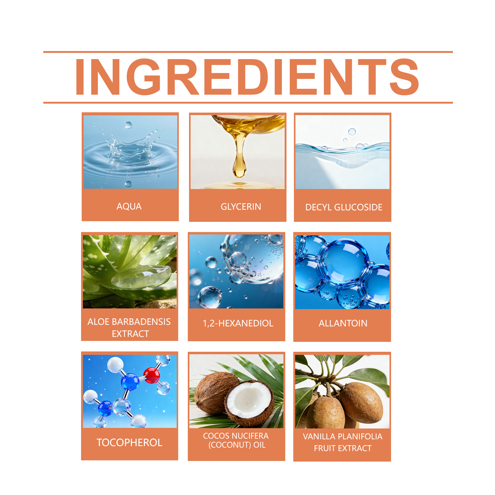 Coconut Fragrance Vanilla Shampoo Plant Extract Oil Control Fluffy Hair Cleaning Hydrating Soft Care Refreshing Non Sticky