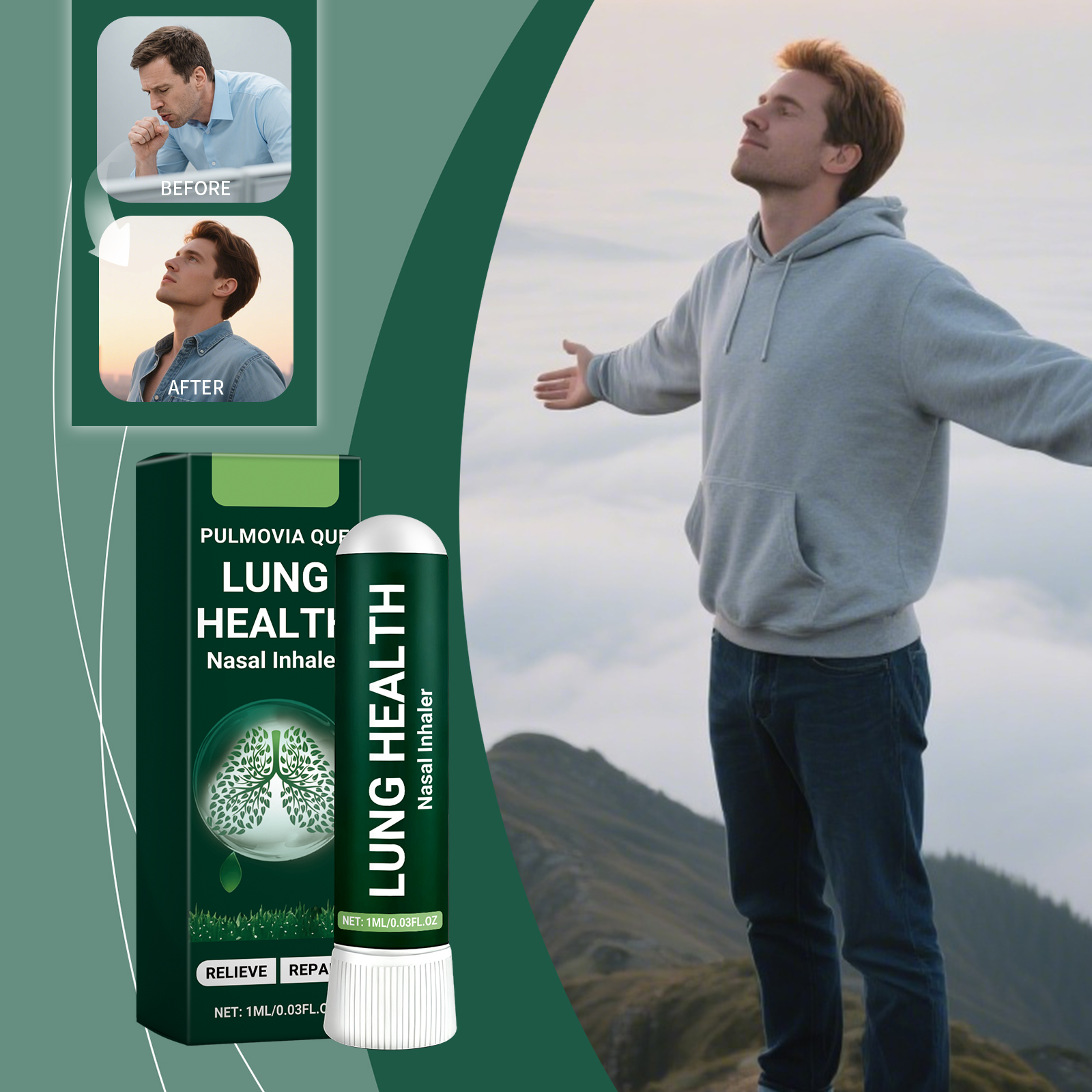 Body Care Nasal Inhaler Mild Formula Fresh Comfort Nourishing Portable Inhalation Device For Nose Body Care