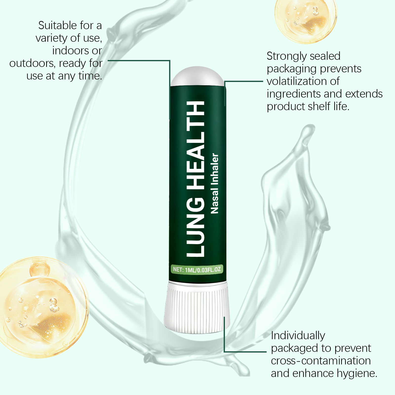 Body Care Nasal Inhaler Mild Formula Fresh Comfort Nourishing Portable Inhalation Device For Nose Body Care