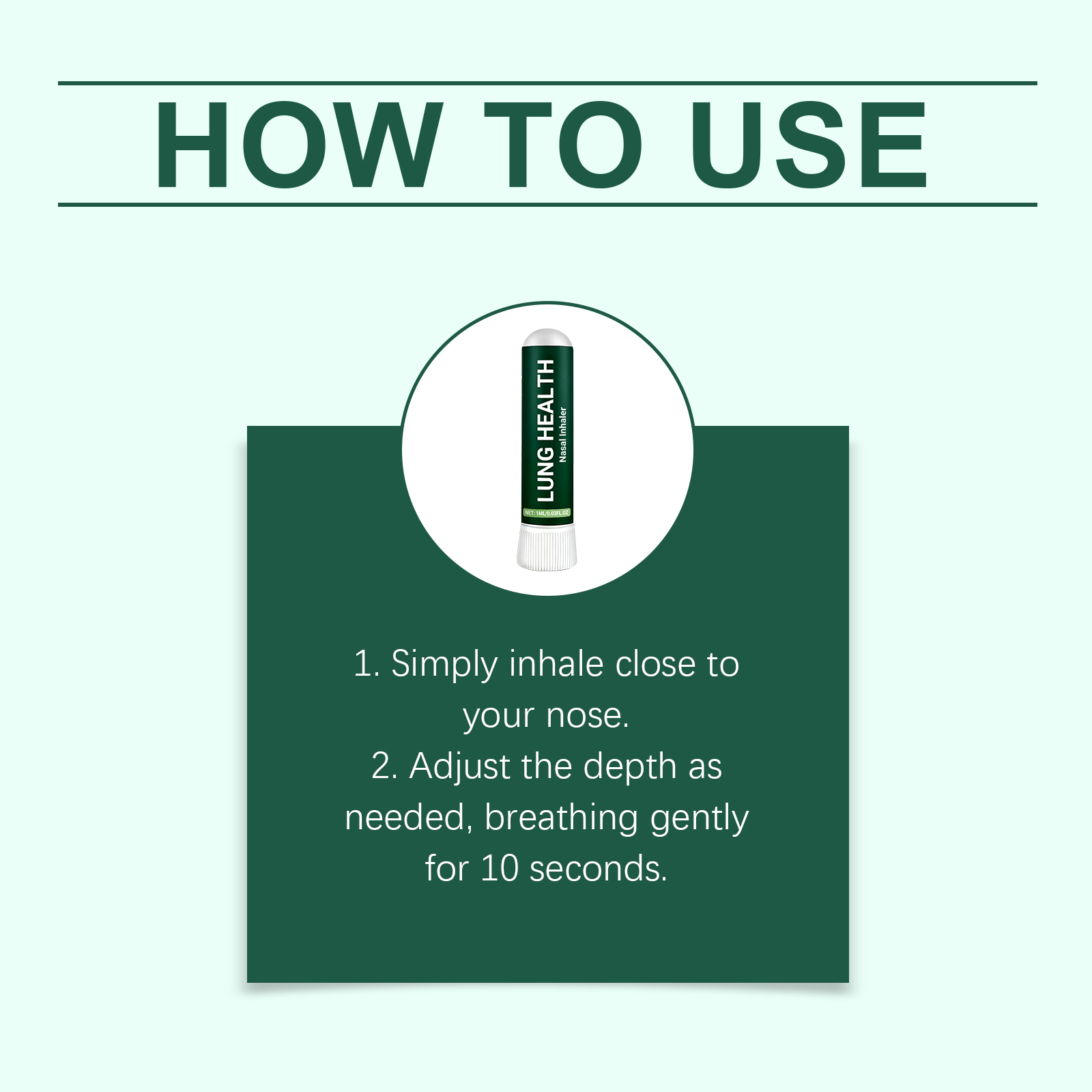 Body Care Nasal Inhaler Mild Formula Fresh Comfort Nourishing Portable Inhalation Device For Nose Body Care