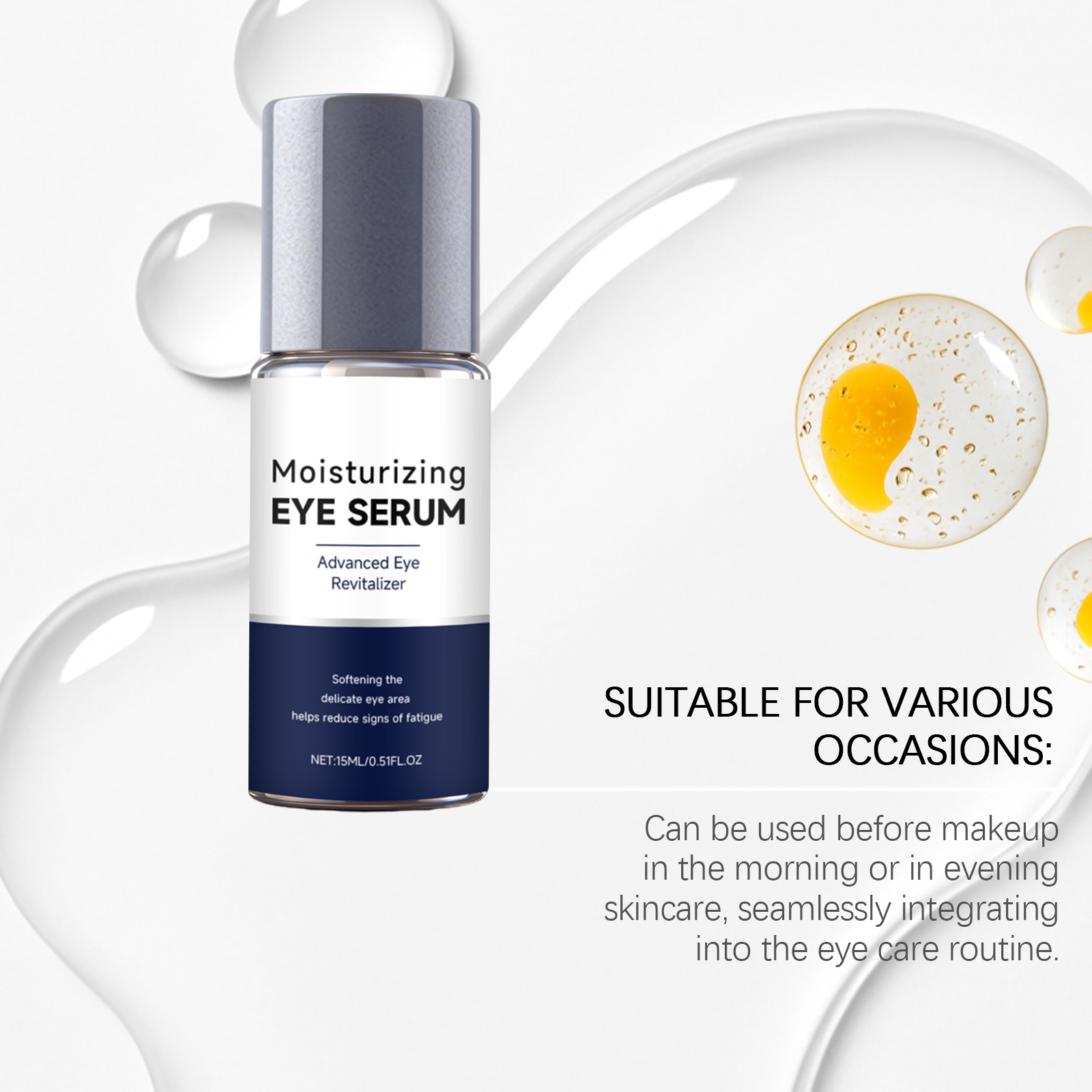 Moisturizing Eye Essence Liquid Hydrating Nourishing Periocular Mild Care Daily Nursing Refreshing Texture Essence Fluid
