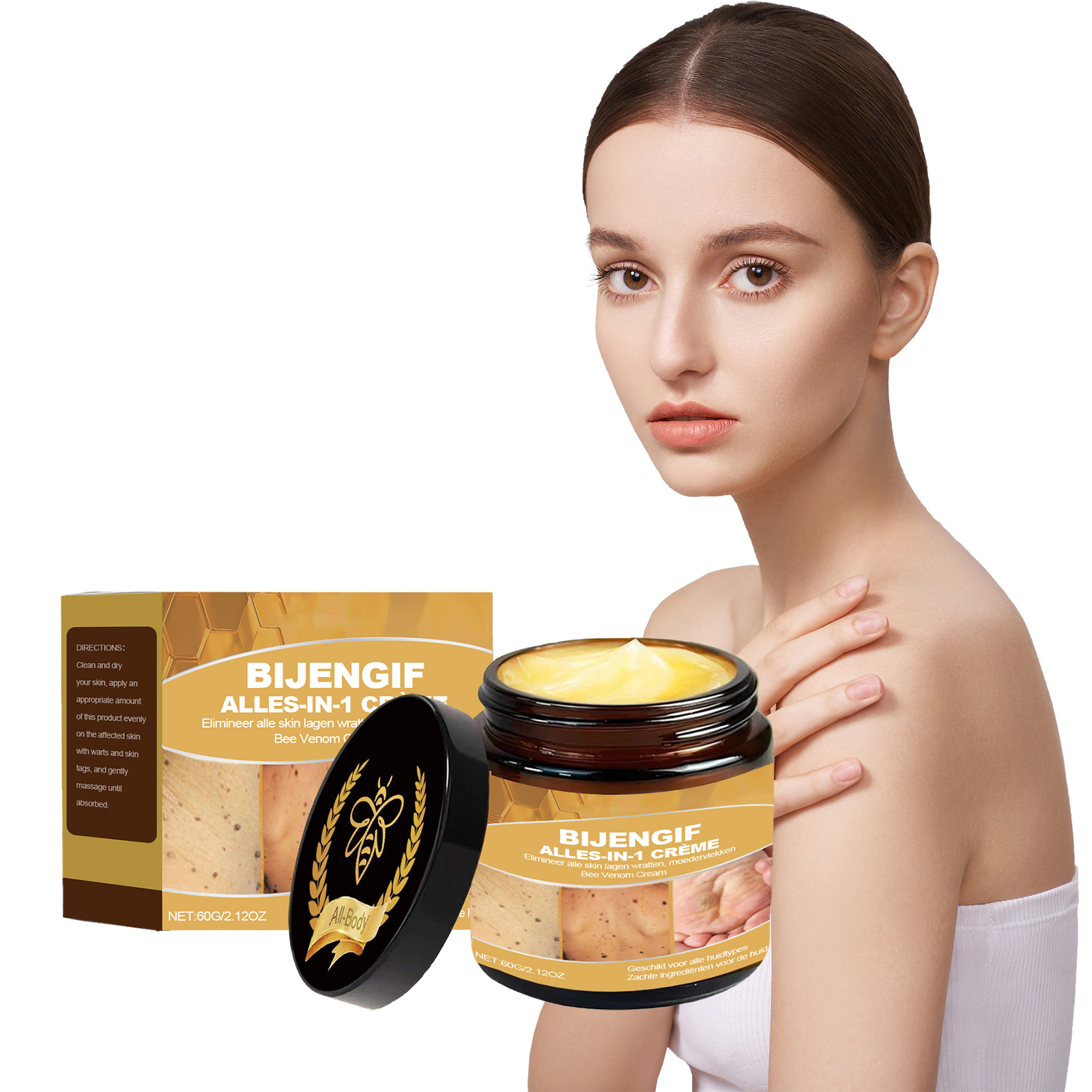 Bee Venum Skin Care Cream Gentle Cleansing Smoothing Hydrating Moisturizing Body Skin Lotion