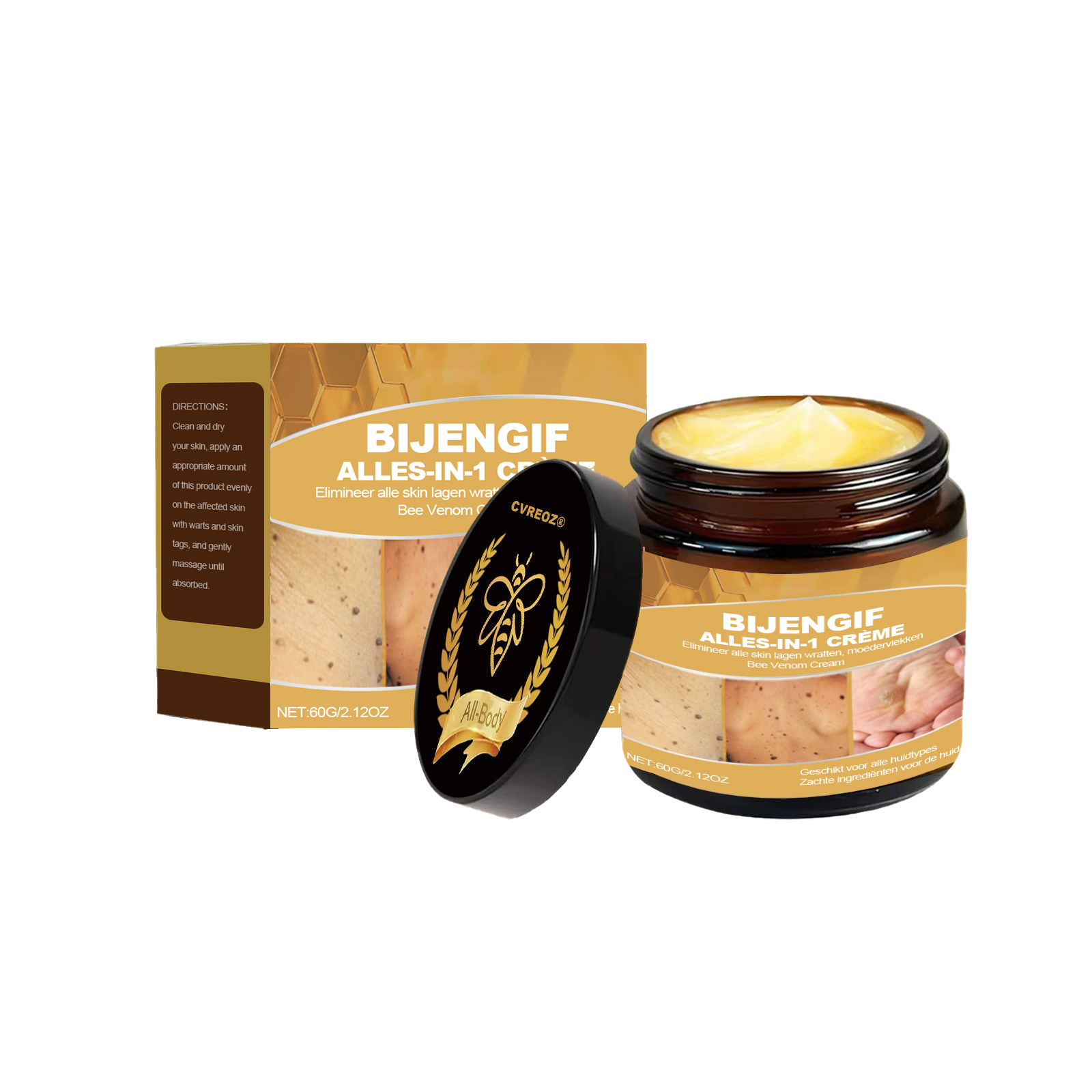 Bee Venum Skin Care Cream Gentle Cleansing Smoothing Hydrating Moisturizing Body Skin Lotion