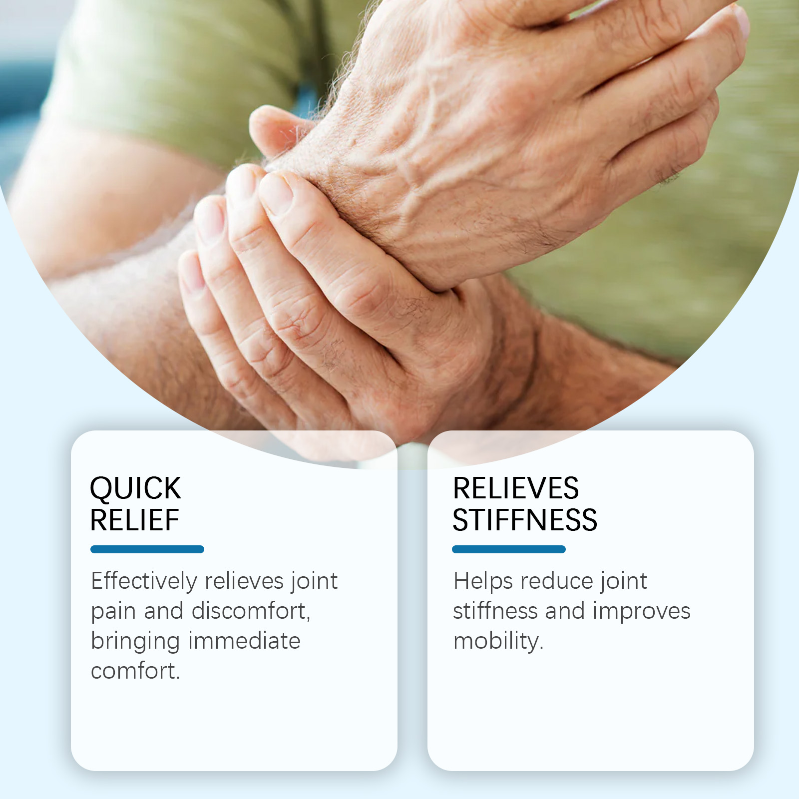 Joint Care Patch Mild Ingredients Nourish Care Comfort Wrist Knee Ankle Body Massage Patch
