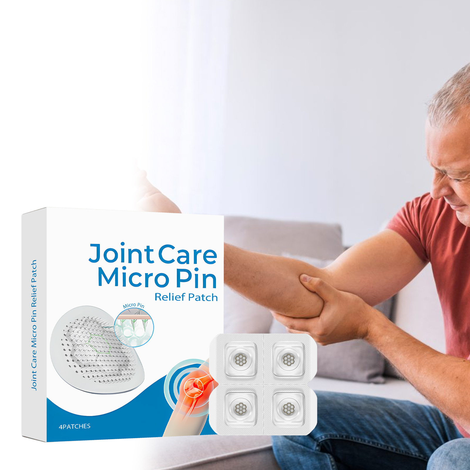 Joint Care Patch Mild Ingredients Nourish Care Comfort Wrist Knee Ankle Body Massage Patch