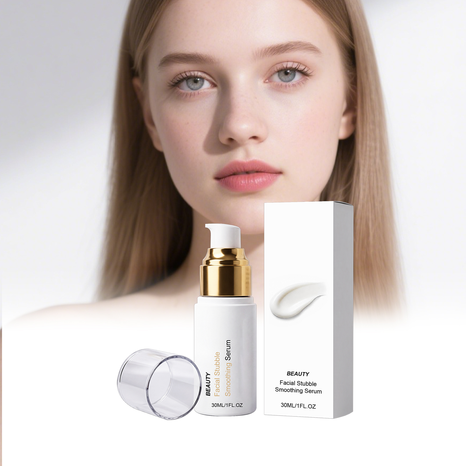 Facial Depilatory Lotion Softens Coarse Hair Inhibits Hair Growth Gentle Natural Plant Extract Skincare