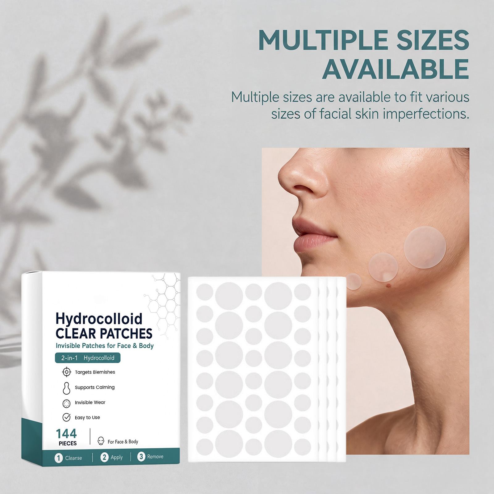 Acne Patch Gentle Thin Closefit Breathable Comfortable Clean Facial Skin Blemish Invisible Acne Care Sticker