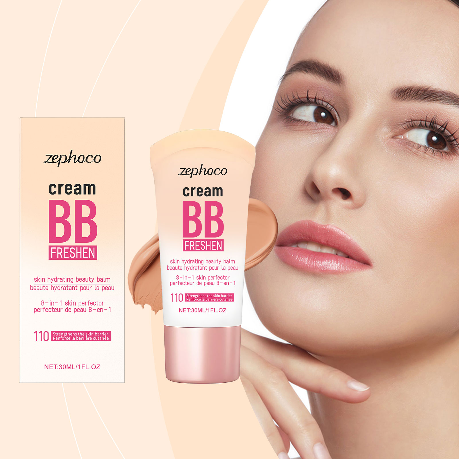 (Natural) Brightening Concealing Bb Cream Mild Nourishing Natural Light Moisturizing Radiant Makeup Conceal Face
