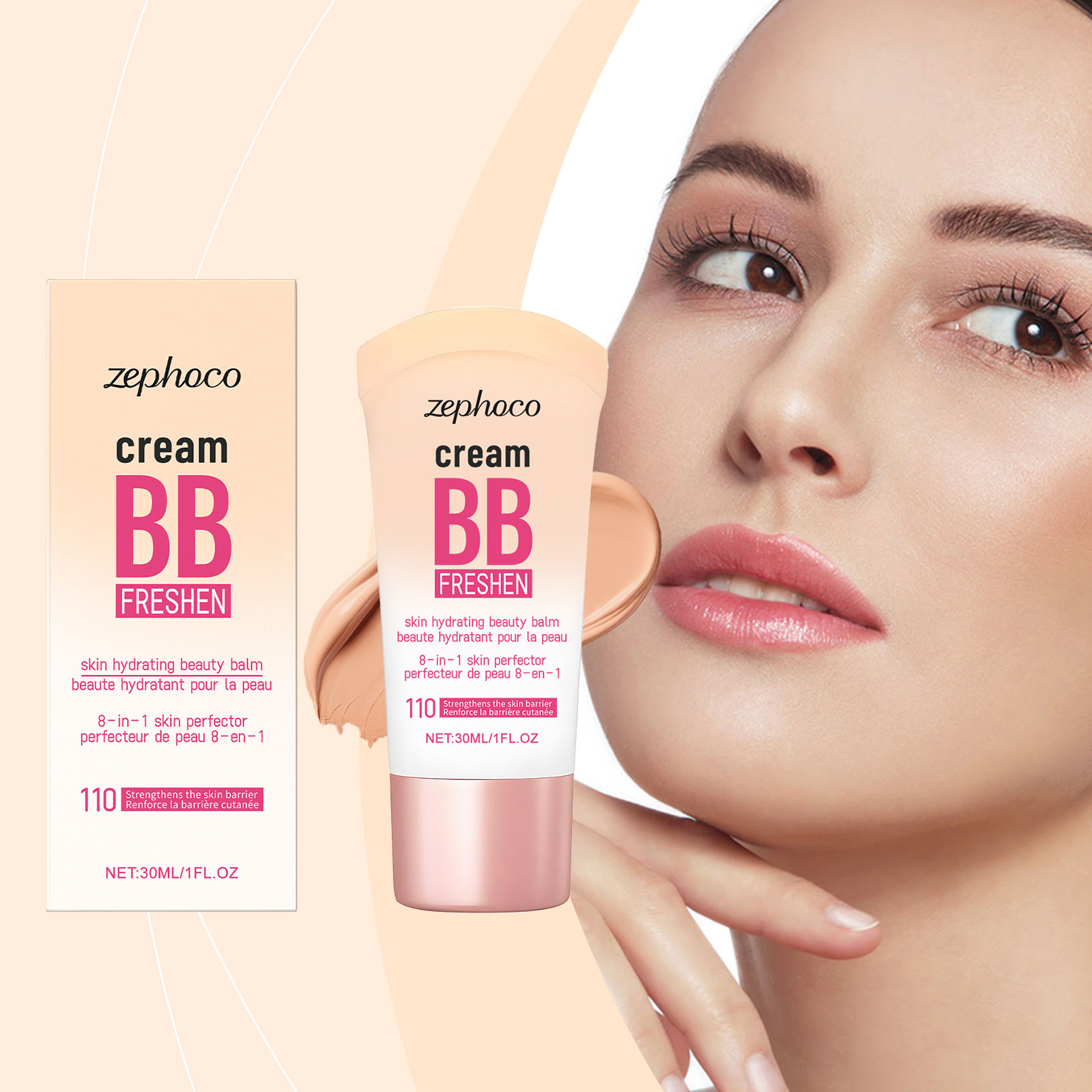 (Natural) Brightening Concealing Bb Cream Mild Nourishing Natural Light Moisturizing Radiant Makeup Conceal Face