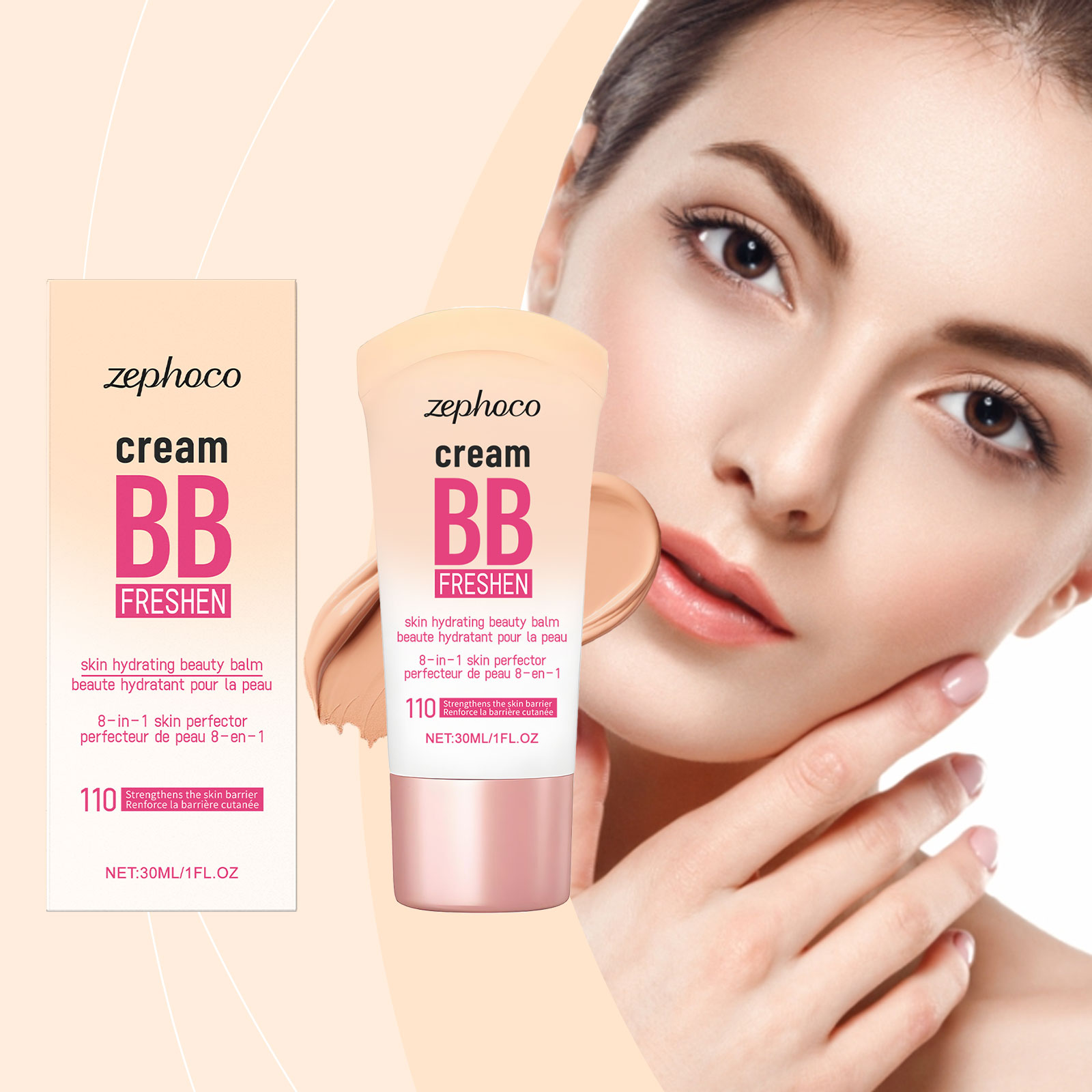 (Natural) Brightening Concealing Bb Cream Mild Nourishing Natural Light Moisturizing Radiant Makeup Conceal Face
