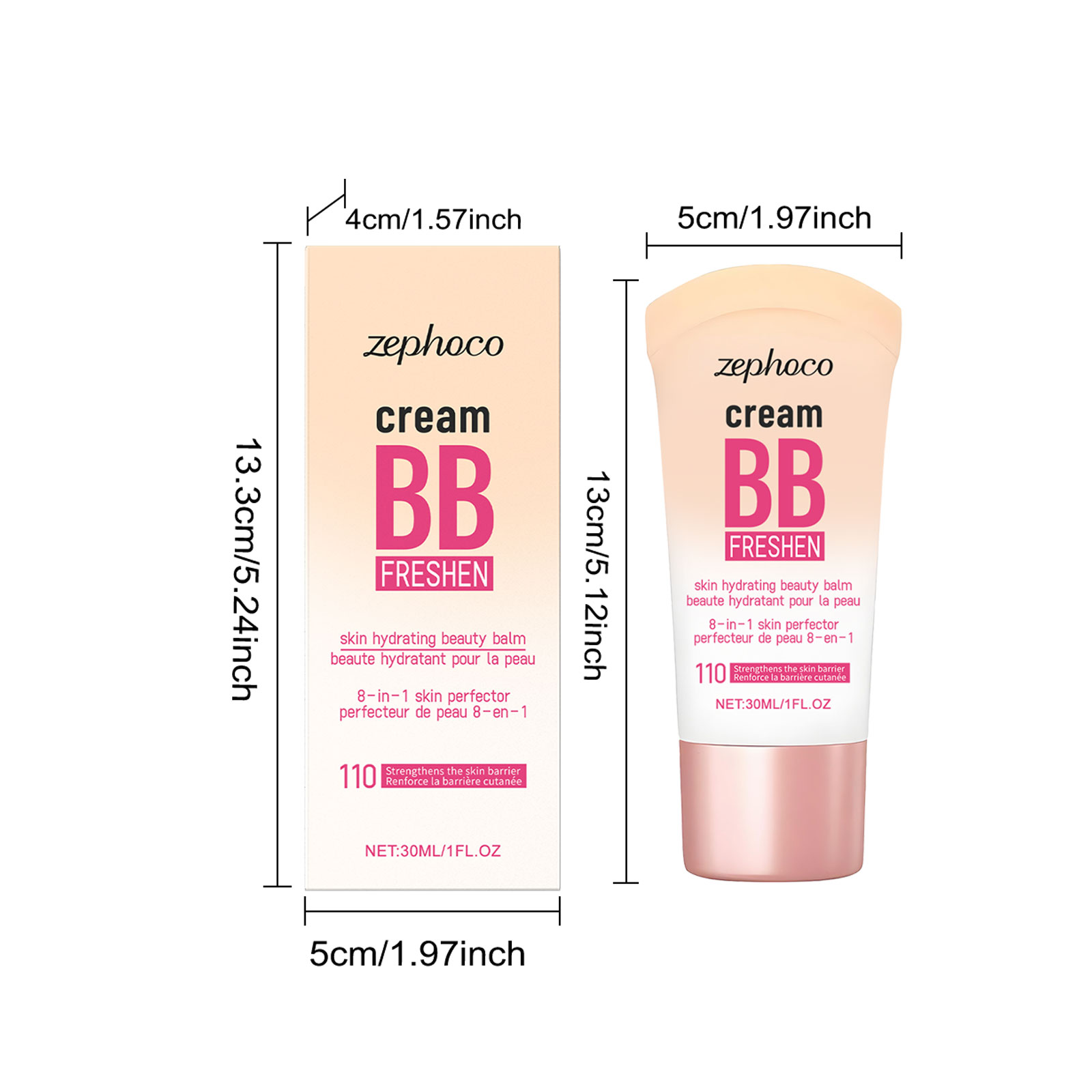 (Natural) Brightening Concealing Bb Cream Mild Nourishing Natural Light Moisturizing Radiant Makeup Conceal Face