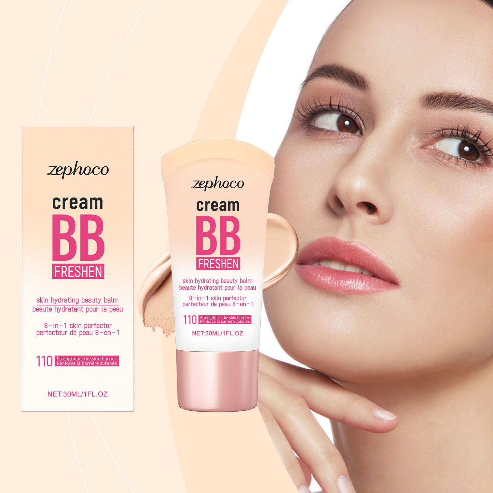 (Natural) Brightening Concealing Bb Cream Mild Nourishing Natural Light Moisturizing Radiant Makeup Conceal Face