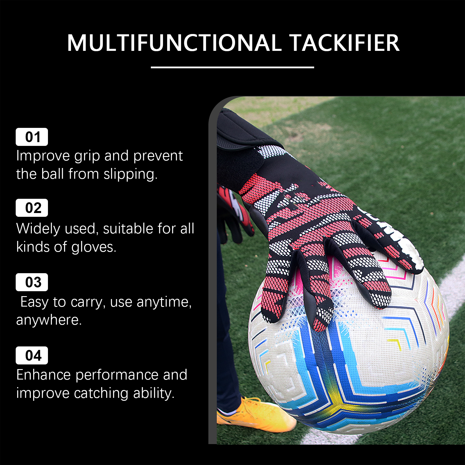 Goalkeeper Grip Spray For Gloves Boost Stickiness Enhance Gripping Force Adhesive Agent Spray