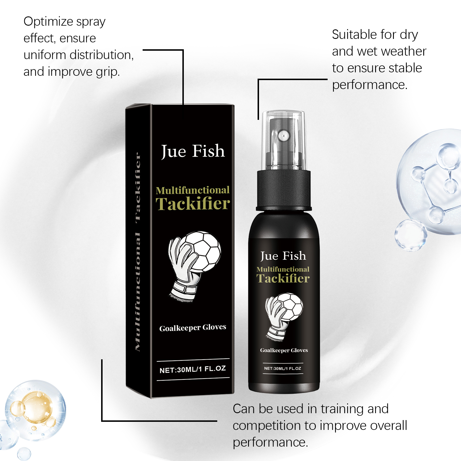 Goalkeeper Grip Spray For Gloves Boost Stickiness Enhance Gripping Force Adhesive Agent Spray