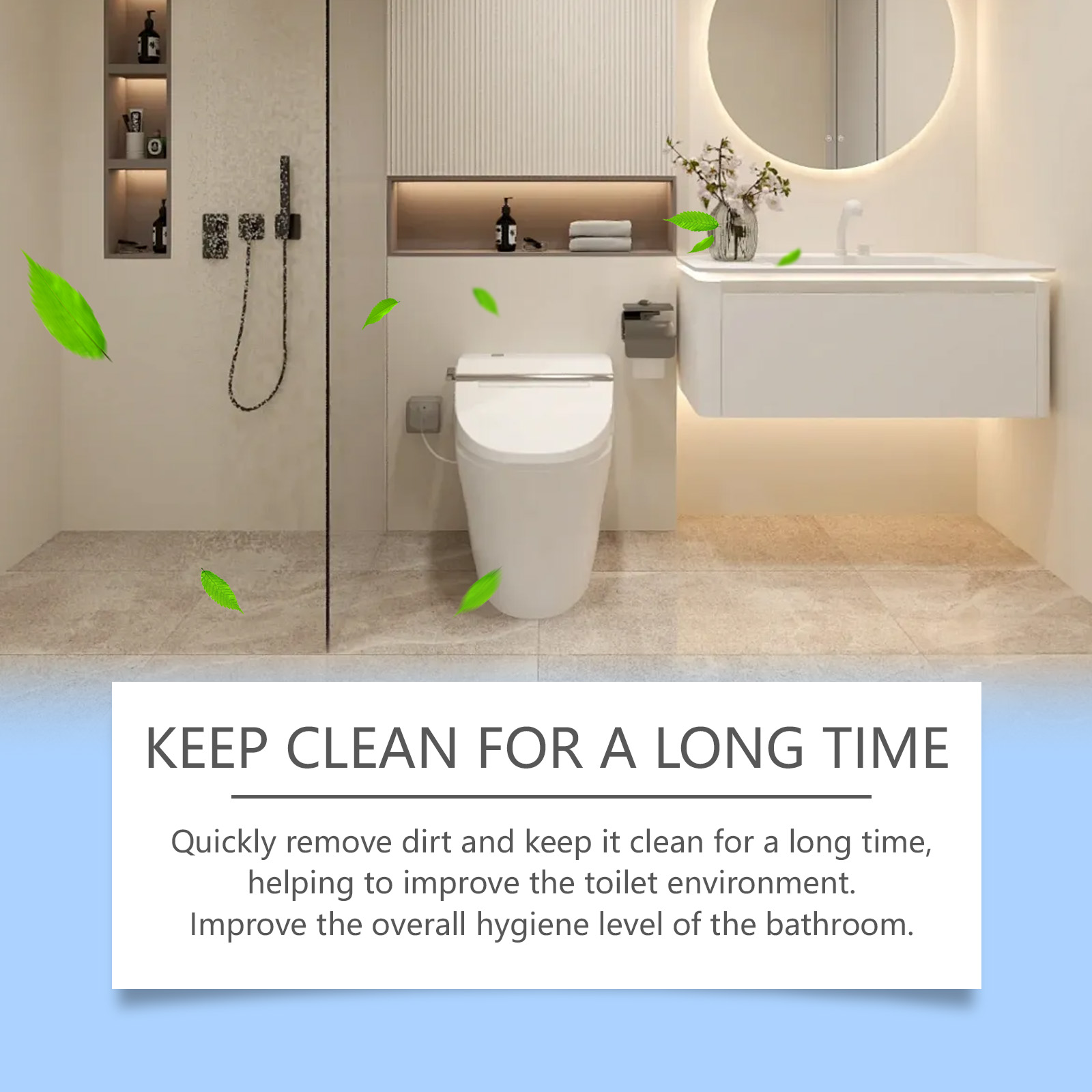 Toilet Bowl Cleaning Powder Effervescent Deep Clean Stain Remover For Bathroom Sanitation And Odor Control 1 PCS