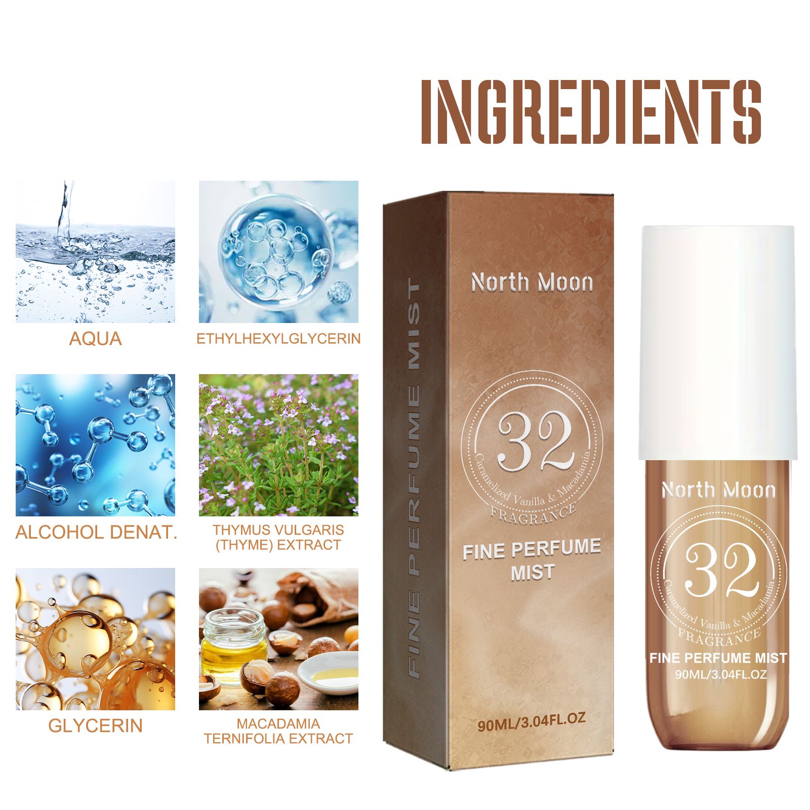 Women Perfume Spray Jasmine Sandalwood Fresh Long Lasting For Daily Wear And Dating