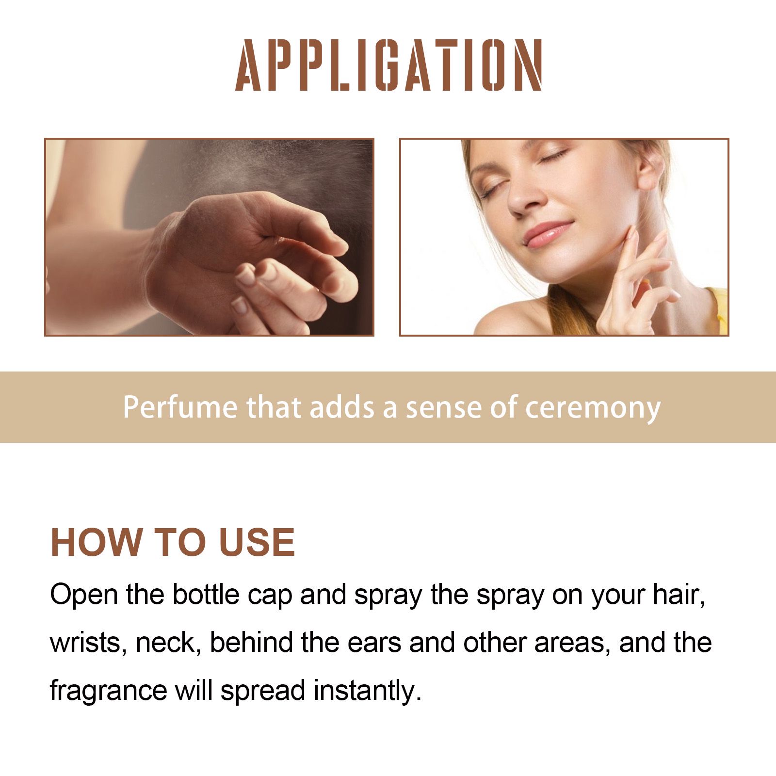 Women Perfume Spray Jasmine Sandalwood Fresh Long Lasting For Daily Wear And Dating