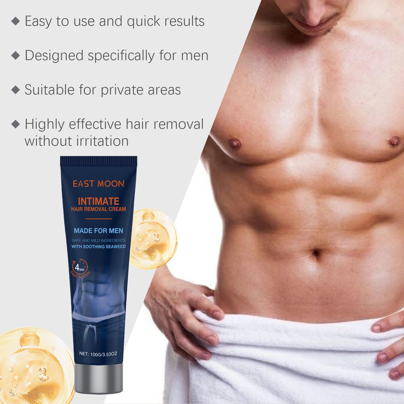 Hair Removal Cream For Body Gentle Smoothing Moisturizing For Soft Skin Daily Care