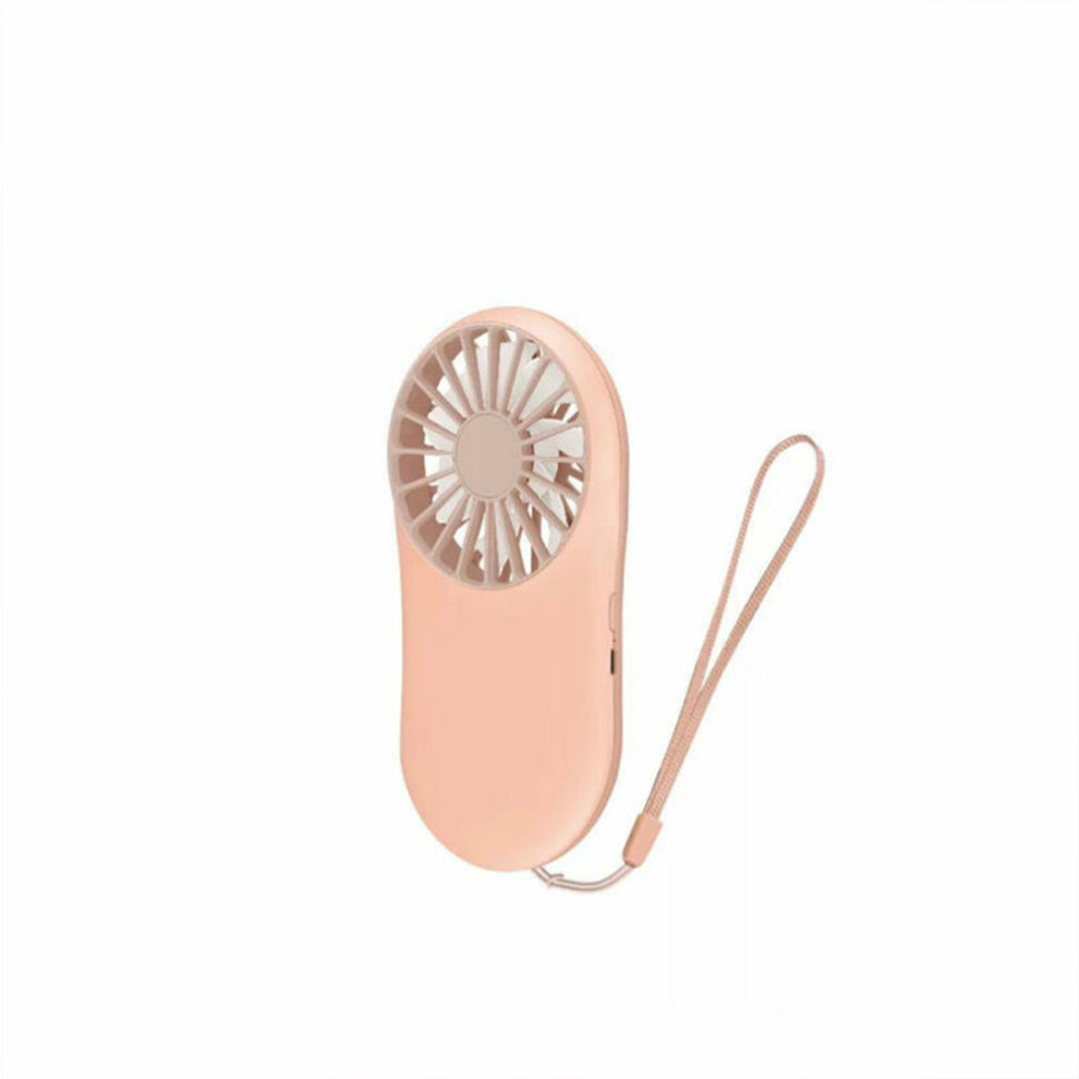 (pink) Electric Rechargeable Portable Small Summer Air Cooler Mini Fan USB