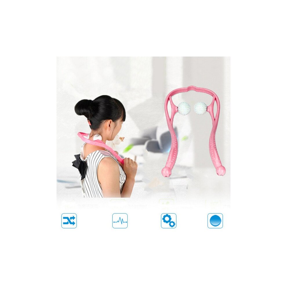 Neck Control Roller Relief Fatigue Massage(Pink)