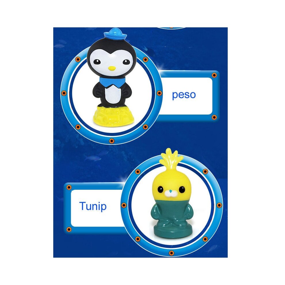 8pcs The Octonauts Action Figures Toys Captain Barnacles Medic Peso Kids Gifts