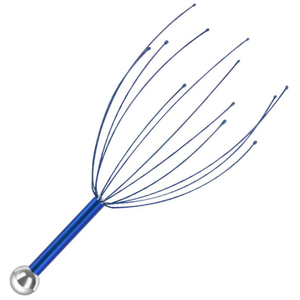 Head Massager Handheld Hair Claw Scalp Massage Scratcher with 12 Fingers Prong for Deep Relaxation Hair Stimulation Body Stress Relax Pain Relief Head Care Headache Stimulates Blood Circulation