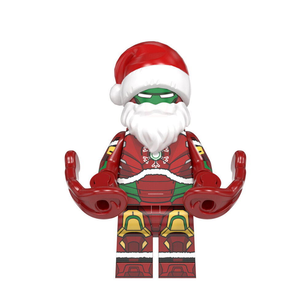 Mini Action Minifigures Toy 8 PCS Christmas Series Movie Superheroes Mini Building Blocks Sets Collectibles for Superhero Fans Kids Ideal for Christmas Stocking Suitable for Lego
