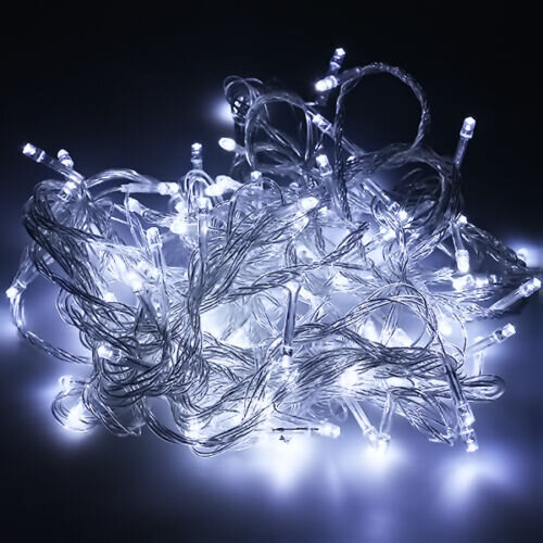 LED Curtain String Fairy Lights Christmas Tree Window Wedding Party Xmas Decor 30m 300 Pcs Led White Waterproof Christmas Light
