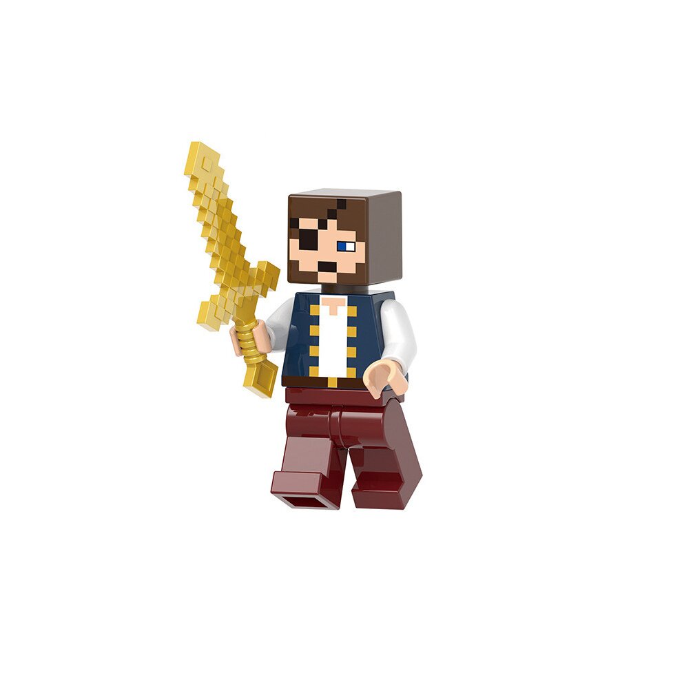 Minecraft Minifigure Building Blocks Villager Huntress Knight Toys Fit Lego Game Character Stitching Action Figures Kits Educational and Collection Display Educational Toy Set 8PCS Pack for Kids Fans as Christmas Surprise Gifts
