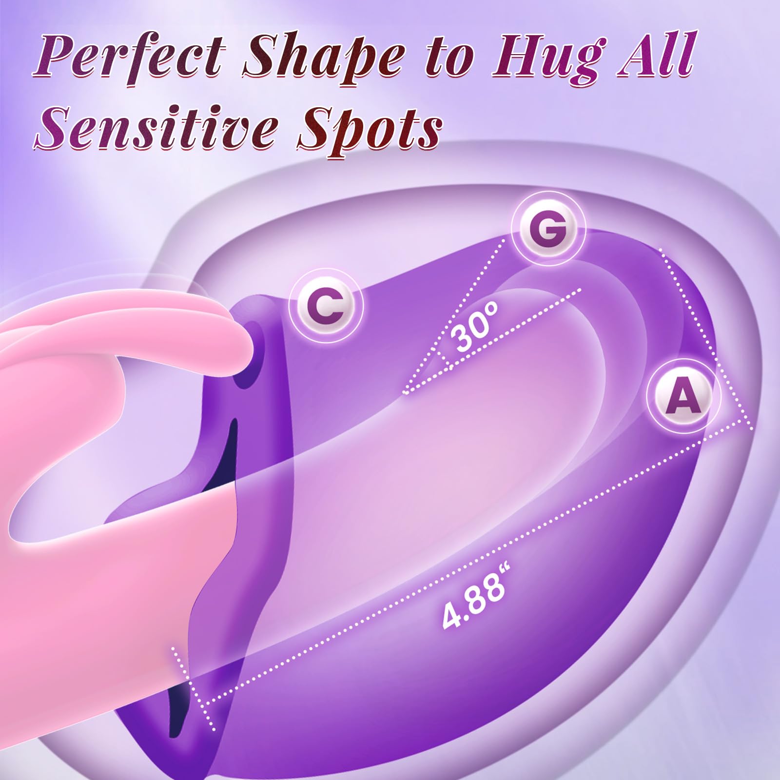 (Purple) Adult Sex Toys G Spot Vibrator Rabbit Vibrators for Women Vibrating Wand Adult Toy Clitoral Anal Toys Dildo Sex Machine