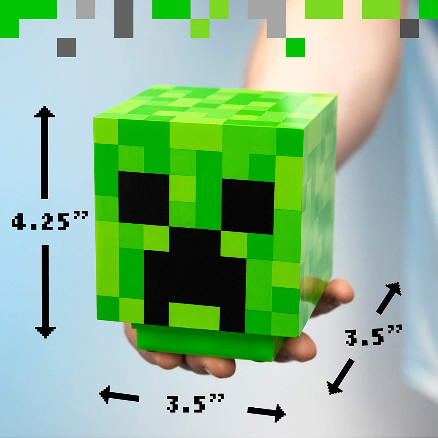 Minecraft LED Night Light Rechargeable Kids Gift Coolie Fear