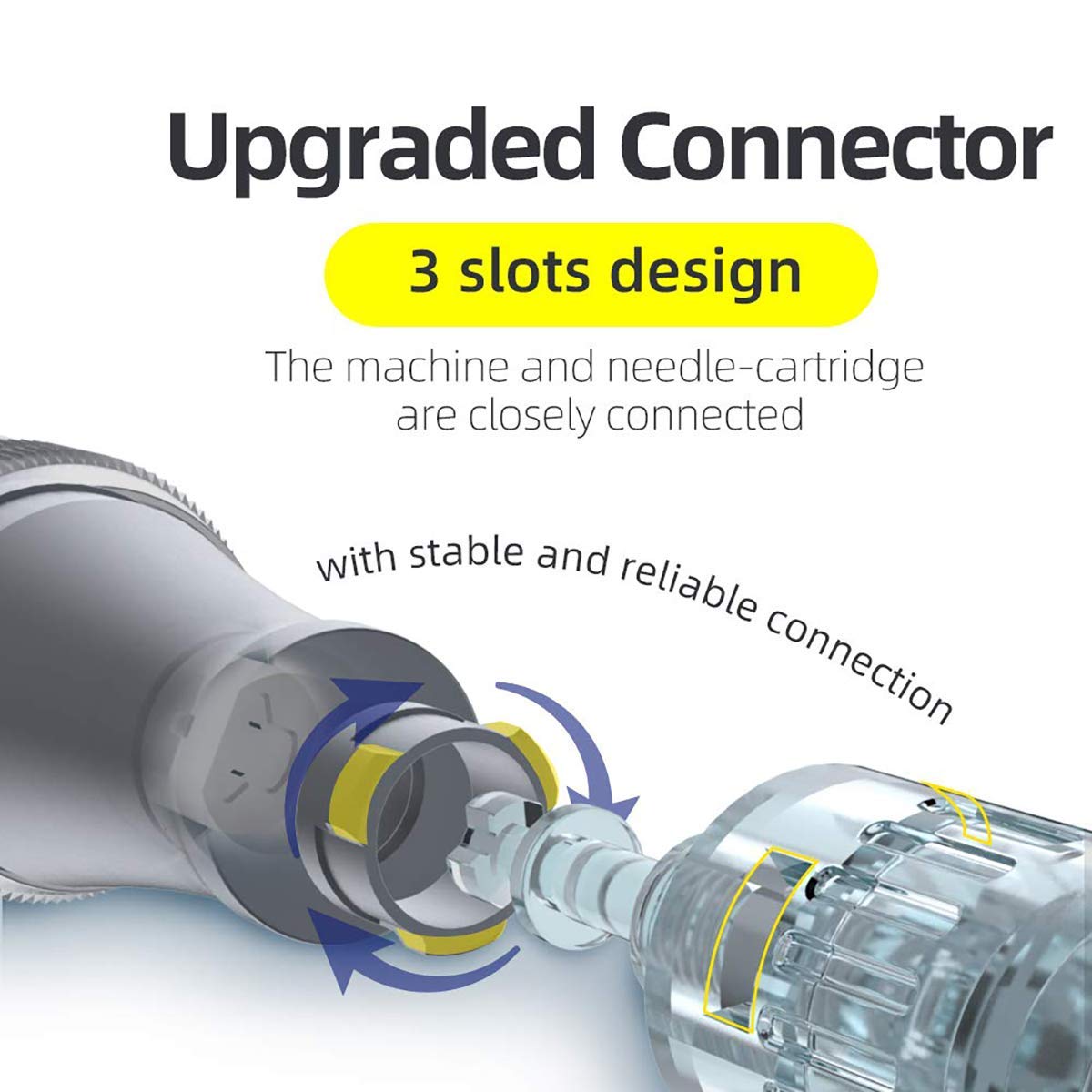 Dr.pen Ultima M8 Microneedling Pen Replacement Cartridges Round Nano Bayonet Slot Disposable Replacement Accessories 10 Pcs Pack