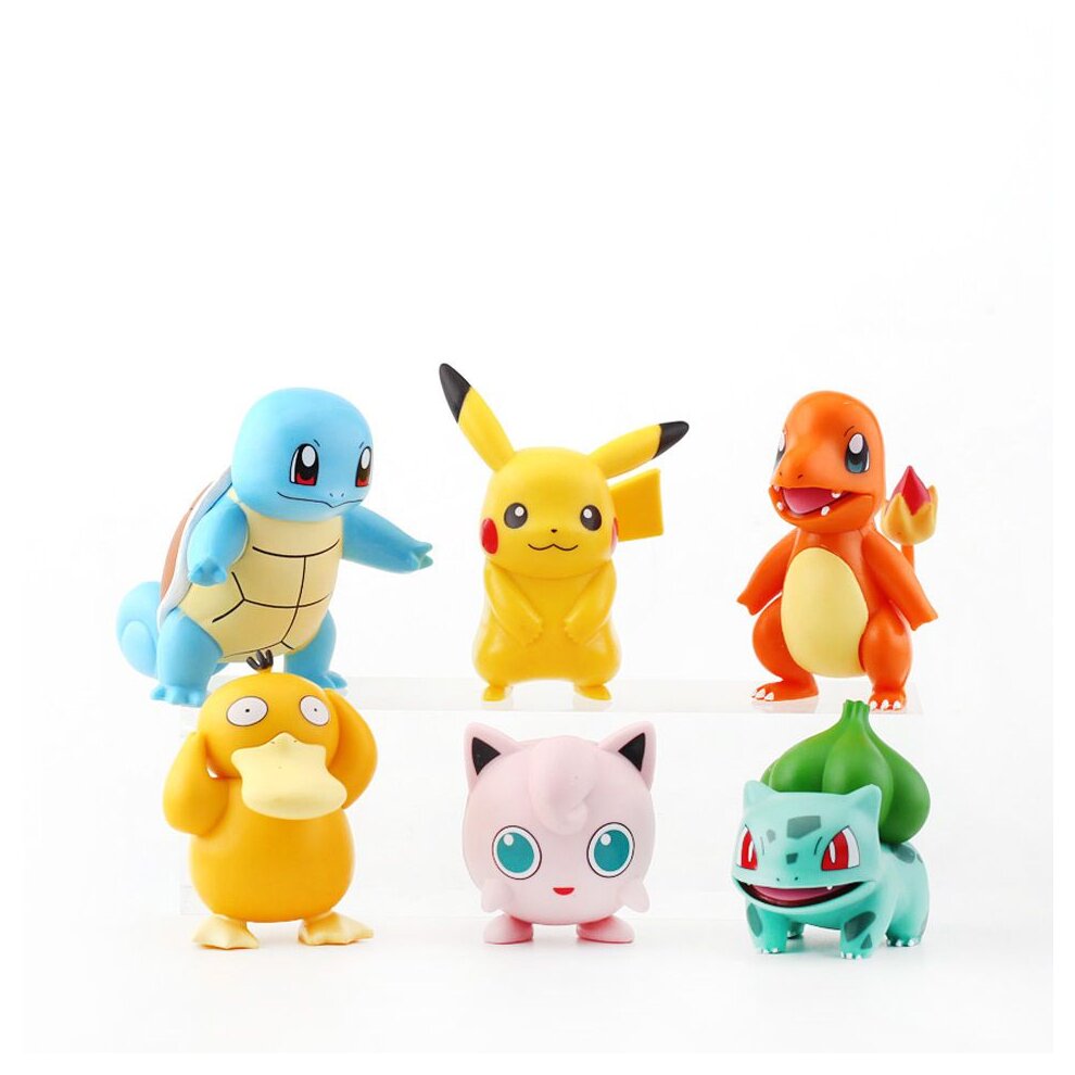 6Pcs Pokemon Pikachu Figures Toys Models