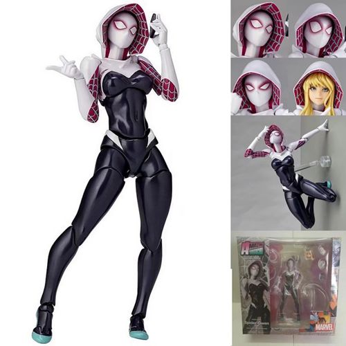 Marvel Spider-Gwen Action Figure Model Superhero Holiday Toy Kids Xmas Gifts