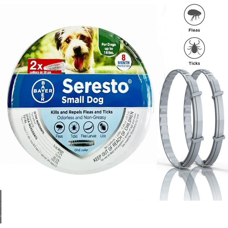 (For Cat 38cm) 2PCS Adjustable Pet Anti Flea Tick Neck Collar For Dogs & Cats Seresto Collar
