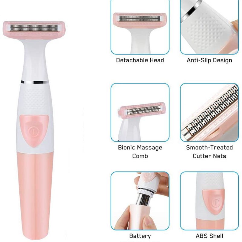 Portable Electric Hair Remover for Women Mini Travel Shaver for Legs and Underarms