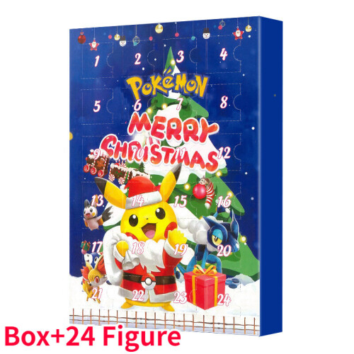 24Pcs Pokemon 2024 Advent Calendar 24 Days Xmas Countdown Christmas Gifts Kids Toys