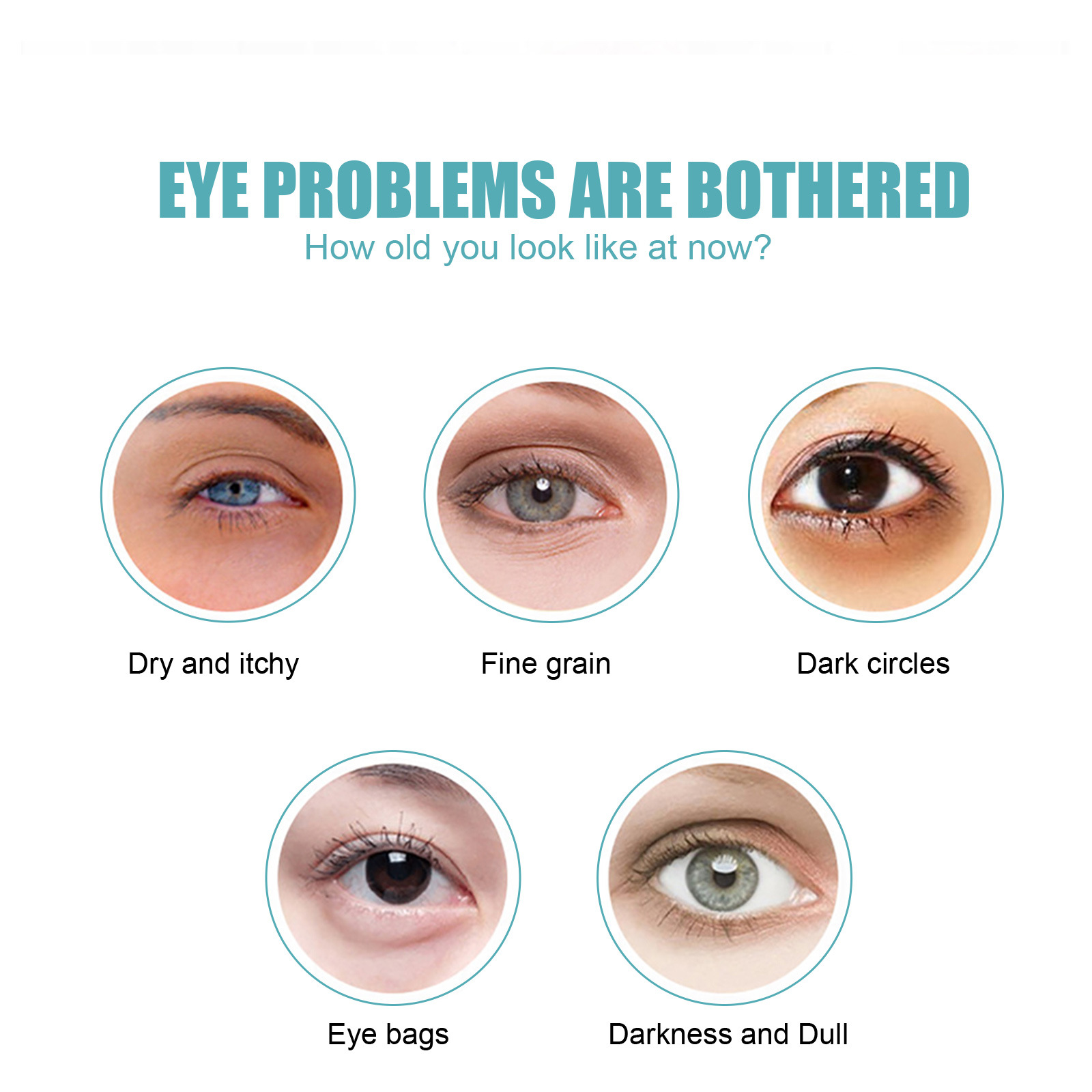 EELHOE Anti Wrinkle Eye Cream Fade Dark Circles Remove Eye Bags Hyaluronic Acid