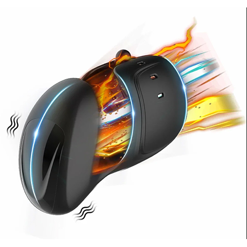 Glans Stimulate Male Masturbator Adult Sex Toys Men Oral Climax Penis Trainer Massage Vibrator Delay Training Ejaculation Cock Ring Automatic 10 Modes