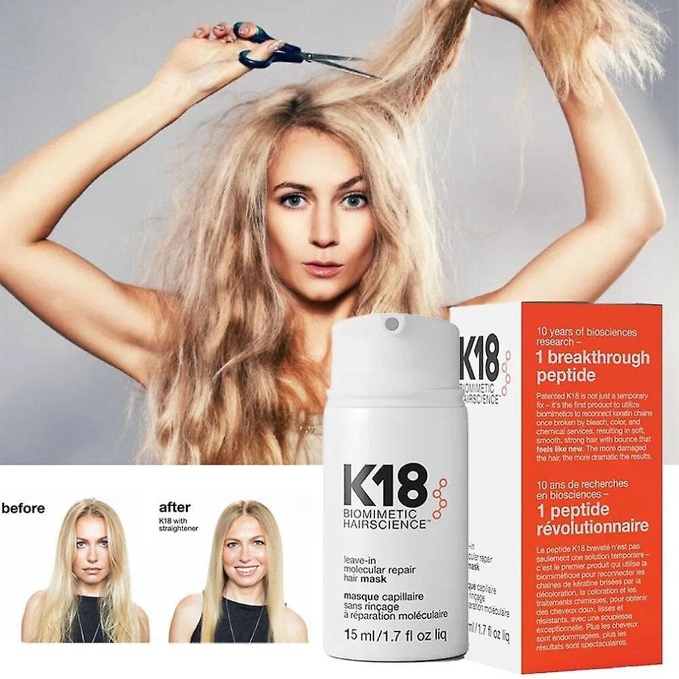 K18 Repairing Mask Nursing Essence Repairing Dry And Damaged Damage Reversing Hair, 15ml