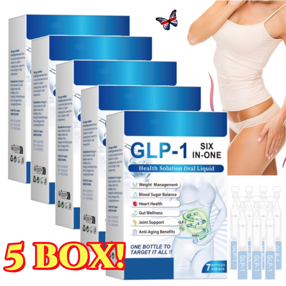 5Box Six-in-One Health Solution Oral Liquld NEW