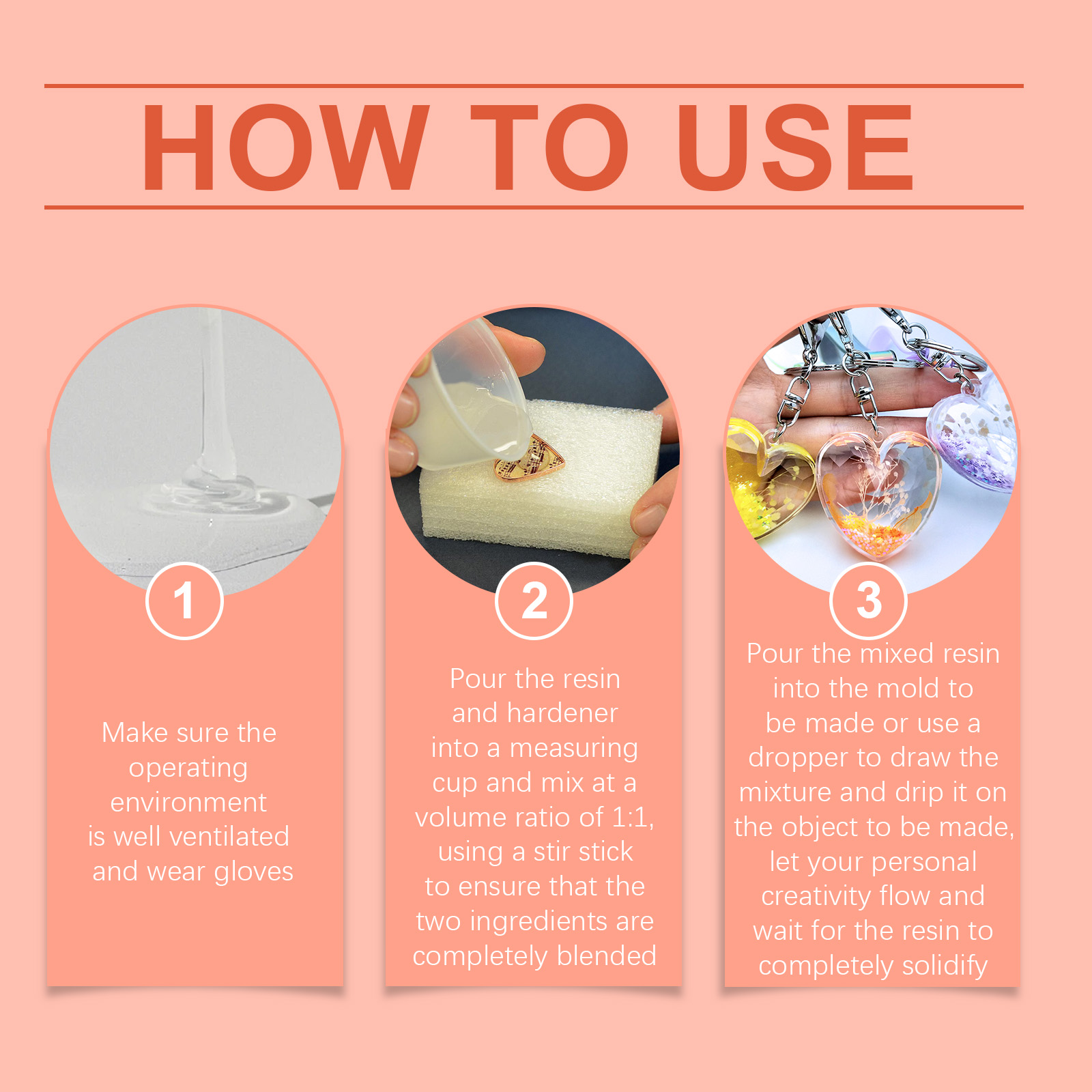 (Set C) Clear Epoxy Resin Kit Bubble Free Crystal Clear AB High Adhesive Transparent Hardener Casting Jewelry Making Art Resin Supplies ﻿