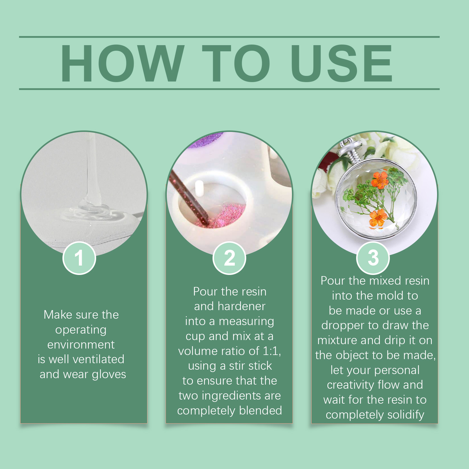 (Set C) Clear Epoxy Resin Kit Bubble Free Crystal Clear AB High Adhesive Transparent Hardener Casting Jewelry Making Art Resin Supplies ﻿