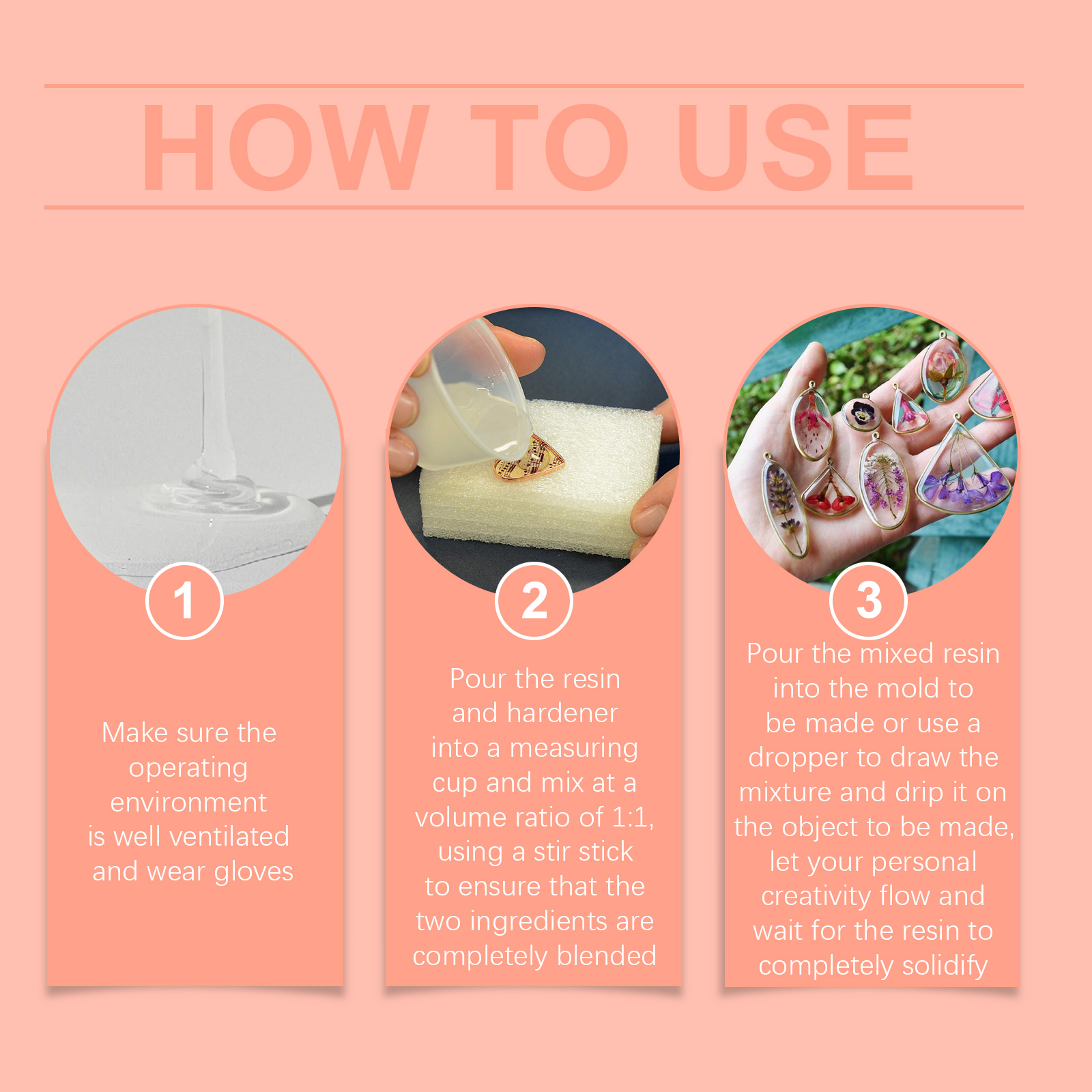 (Set C) Clear Epoxy Resin Kit Bubble Free Crystal Clear AB High Adhesive Transparent Hardener Casting Jewelry Making Art Resin Supplies ﻿